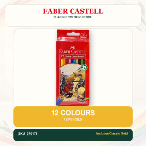 Faber Castell Classic Colour Pencil - 12 Colours