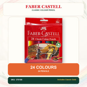 Faber Castell Classic Colour Pencil - 24 Colours