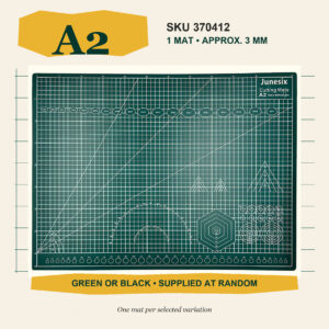 A2 cutting mat, one mat, approximately 3 mm thick, SKU 370412