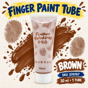 Finger Paint Tube 30ml - Brown