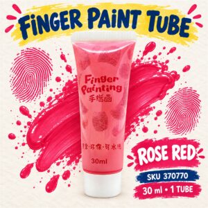 Finger Paint Tube 30ml - Rose Red