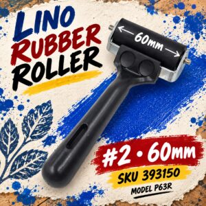 Lino Rubber Rollers - #2 60mm
