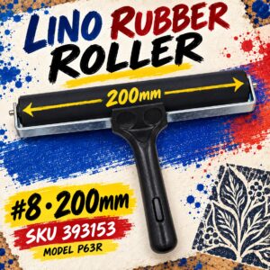 Lino Rubber Rollers - #8 200mm