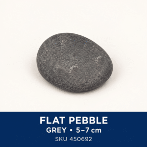 Flat Pebble (Assorted) - Grey 5-7cm