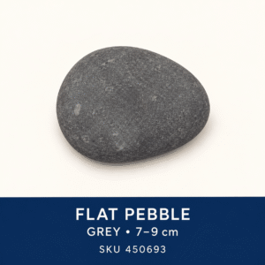 Flat Pebble (Assorted) - Grey 7-9cm