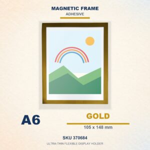 Magnetic Frame (Adhesive) - Gold, A6