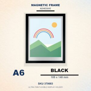 Magnetic Frame (Adhesive) - Black, A6