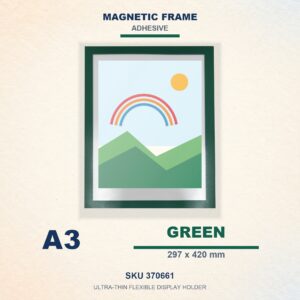 Magnetic Frame (Adhesive) - Green, A3