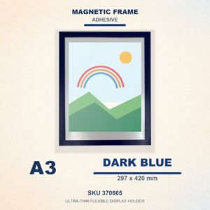 Magnetic Frame (Adhesive) - D.Blue, A3
