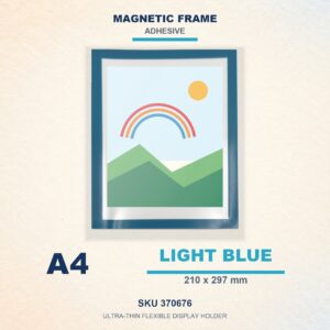 Magnetic Frame (Adhesive) - Lt.Blue, A4