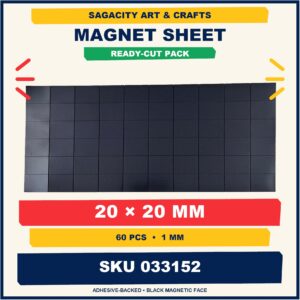 Magnet Sheet (Assorted) - 20mm x 20mm (60pcs)