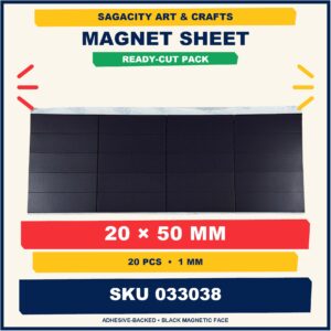 Magnet Sheet (Assorted) - 20mm x 50mm (20pcs)